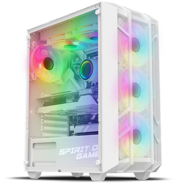 Spirit Of Gamer Rebel NX Tempered Glass White (8501RAW)
