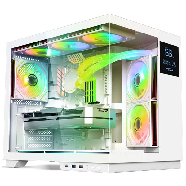 Spirit Of Gamer Viper CRX Tempered Glass White (8508RAW)