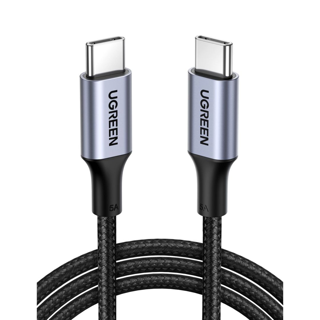 UGREEN USB-C to USB-C Alu Case with Braid Cable 1m Black (70427)