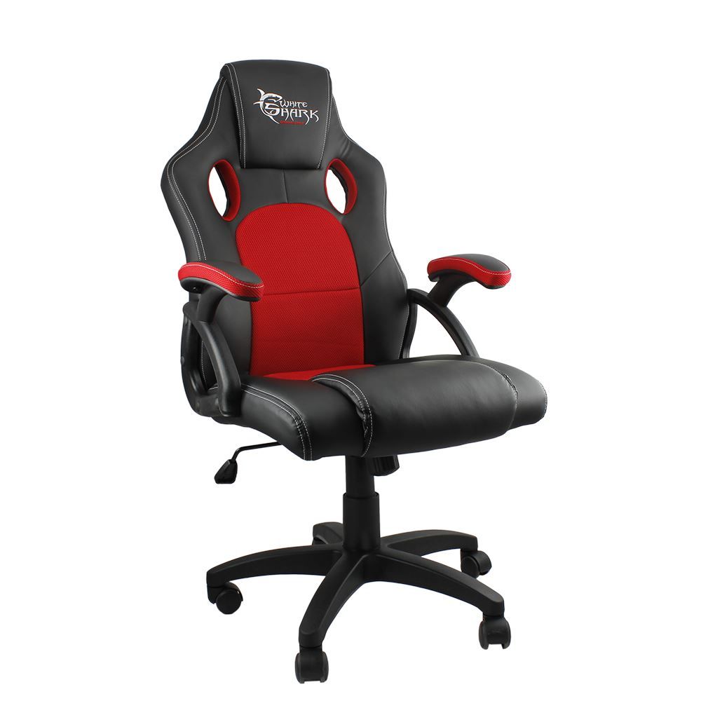 White Shark Kings Throne Gaming Chair Black/Red (KINGS THRONE)