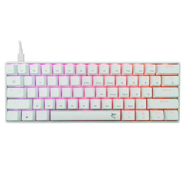 White Shark Shinobi 2 Gaming Keyboard White HU (GK-004223W/BL-HU)